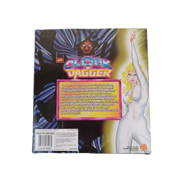 1997 Marvel Cloak & Dagger Action Figure Toy Biz Limited Edition Collector Tin - Picture 4 of 4